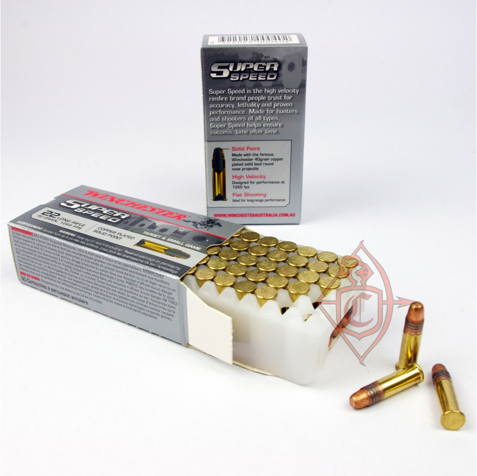 Патрон нарезной Winchester Super-Speed 22 LR пуля CPSP